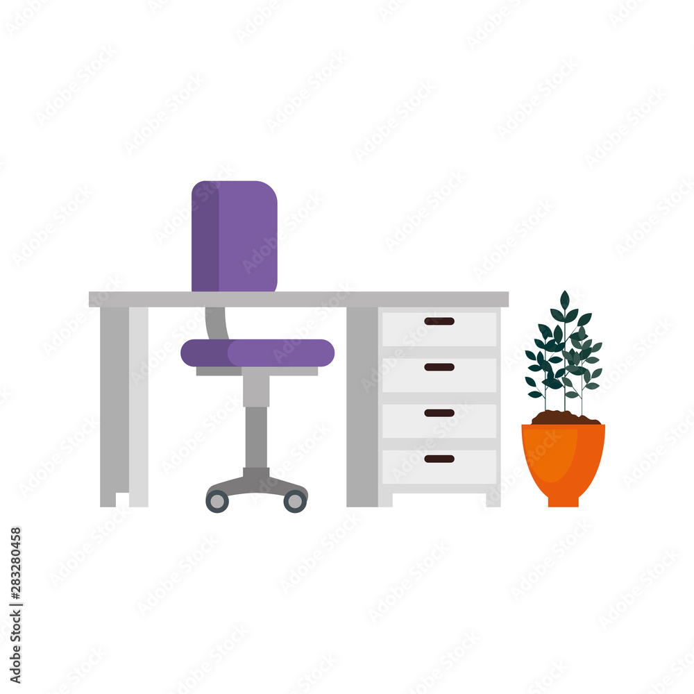 office work place scene icons office work place scene icons