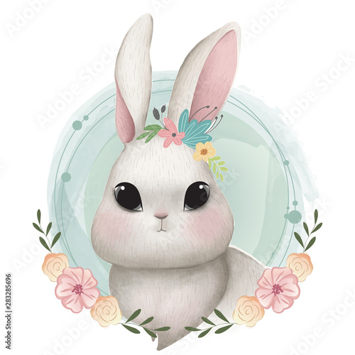 Cute bunny portrait