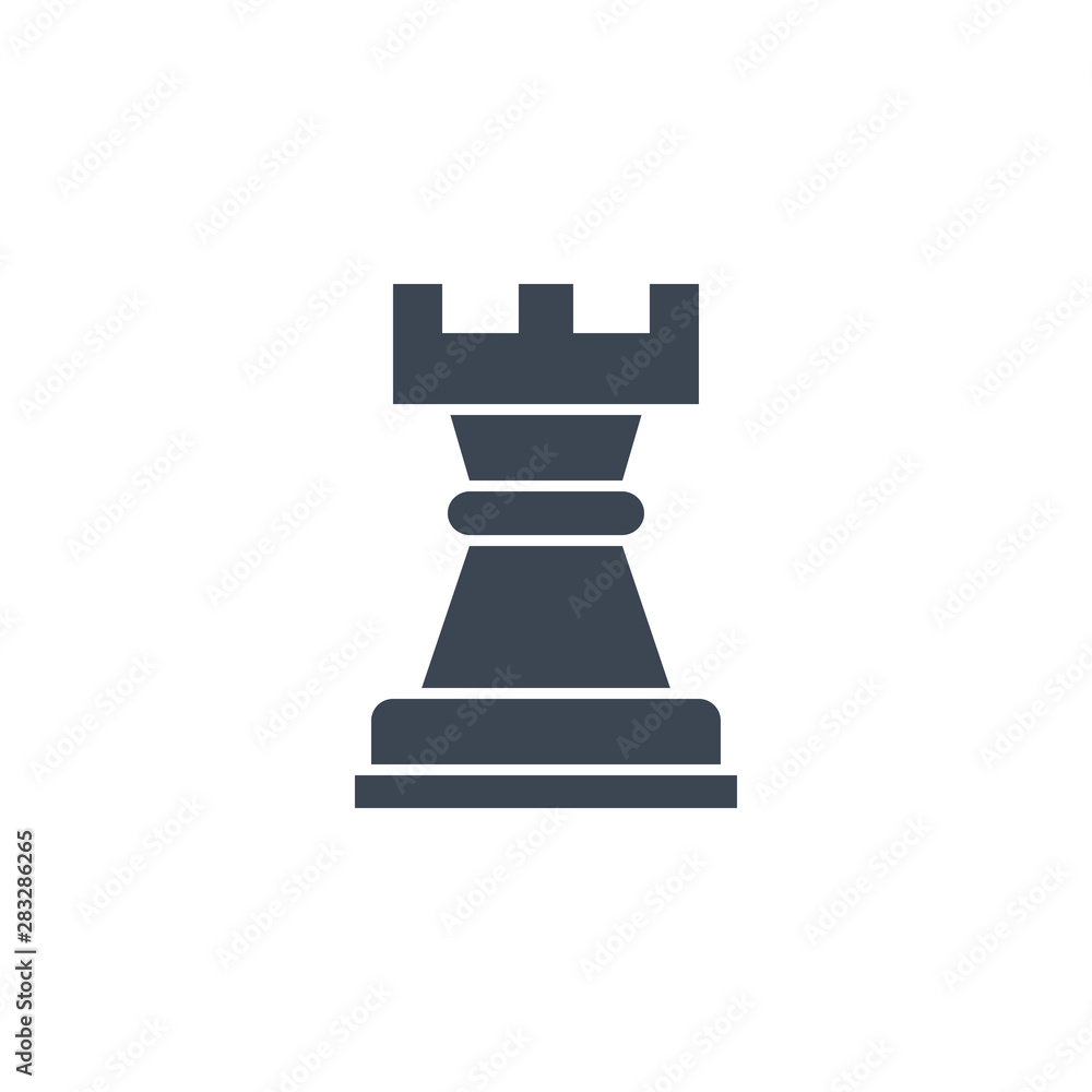 Chess Rook related vector glyph icon. Isolated on white background. Vector illustration. Chess Rook related vector glyph icon. Isolated on white background. Vector illustration.