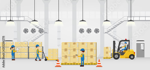 Warehouse in process