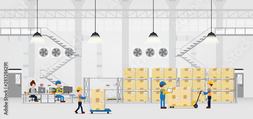 Warehouse in process