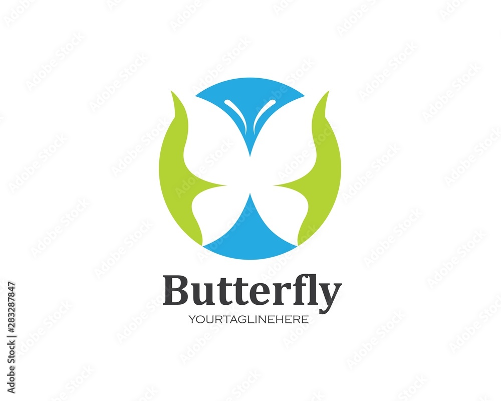 butterfly logo icon vector template butterfly logo icon vector template