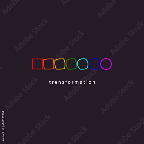 Change, transformation, development icon