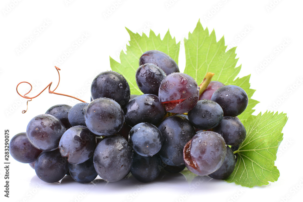 Fototapeta premium Grapes on a white background