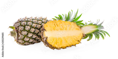 Pineapple isolated on white -