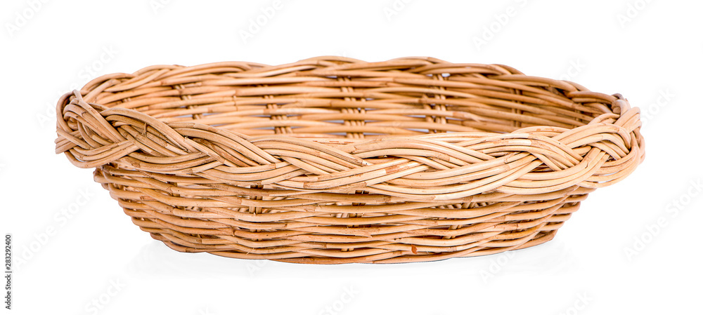 Wicker Basket isolated on white background Wicker Basket isolated on white background