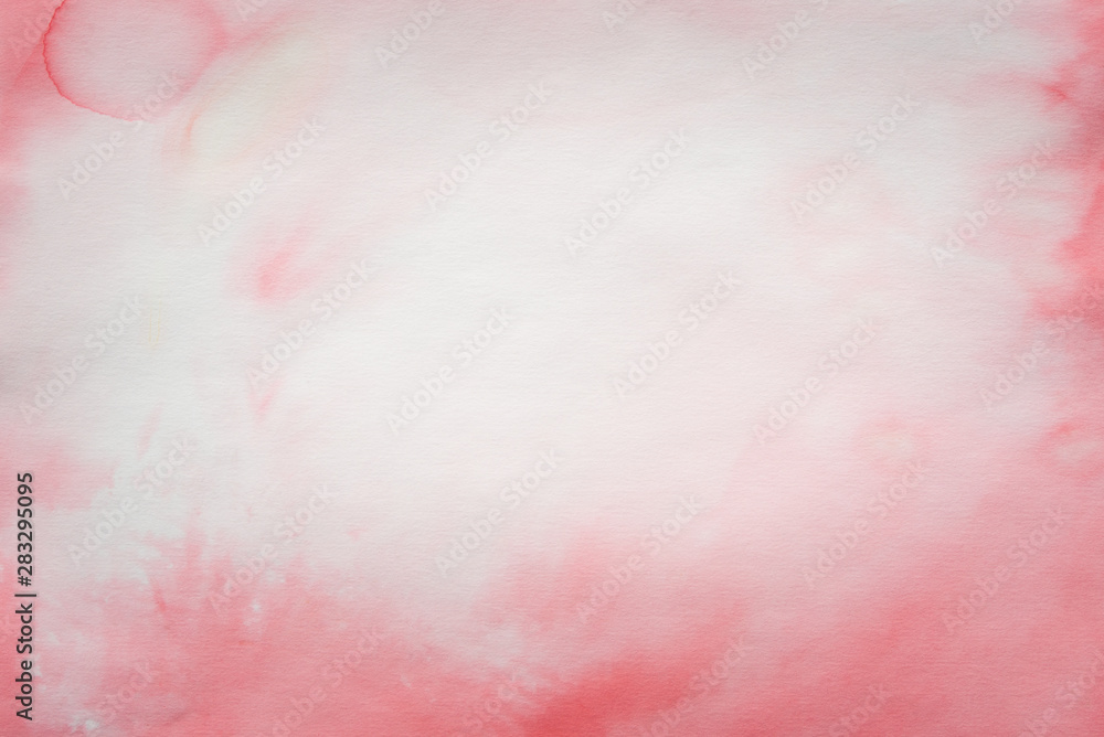 Fototapeta premium red abstract watercolor painted background texture