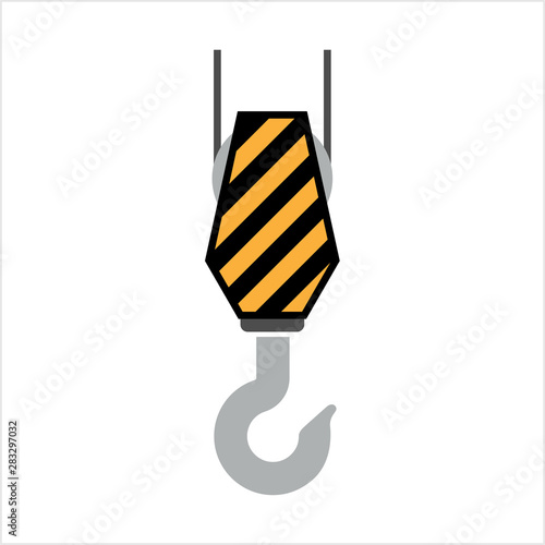 Crane Hook Icon, Tow Hook