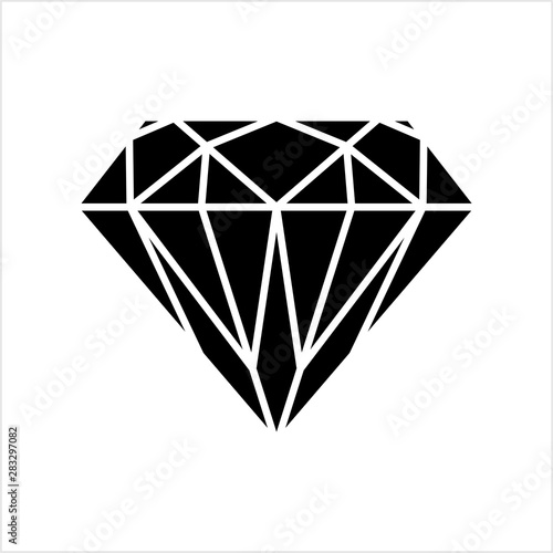 Diamond Icon, Diamond Shape Cut Face