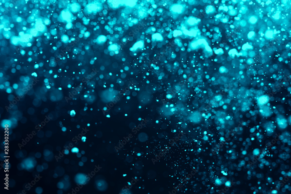 Abstract Blue bokeh background