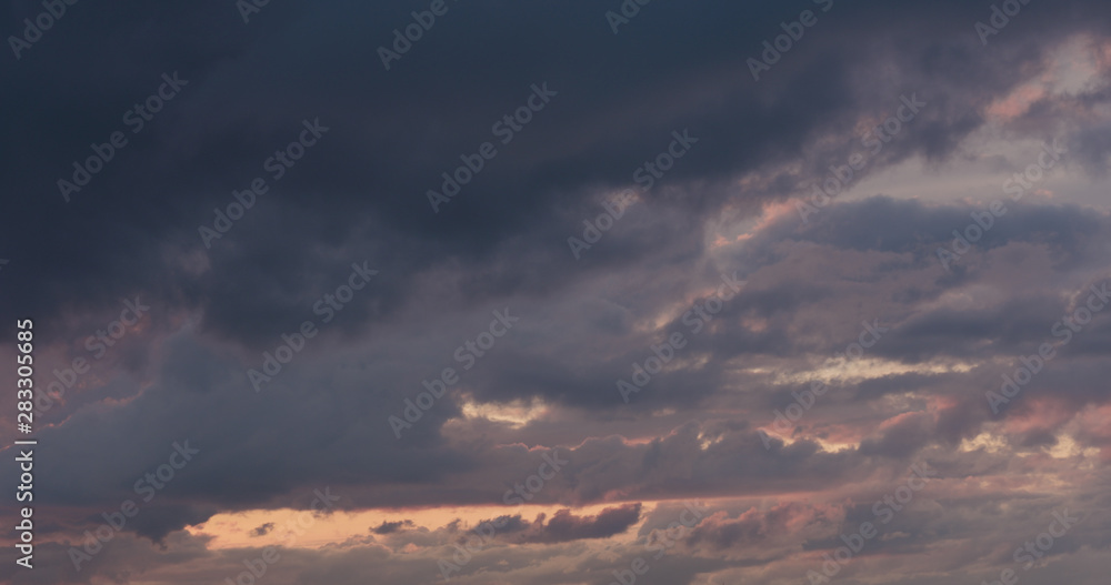 summer sunset skyscape with moving clouds summer sunset skyscape with moving clouds