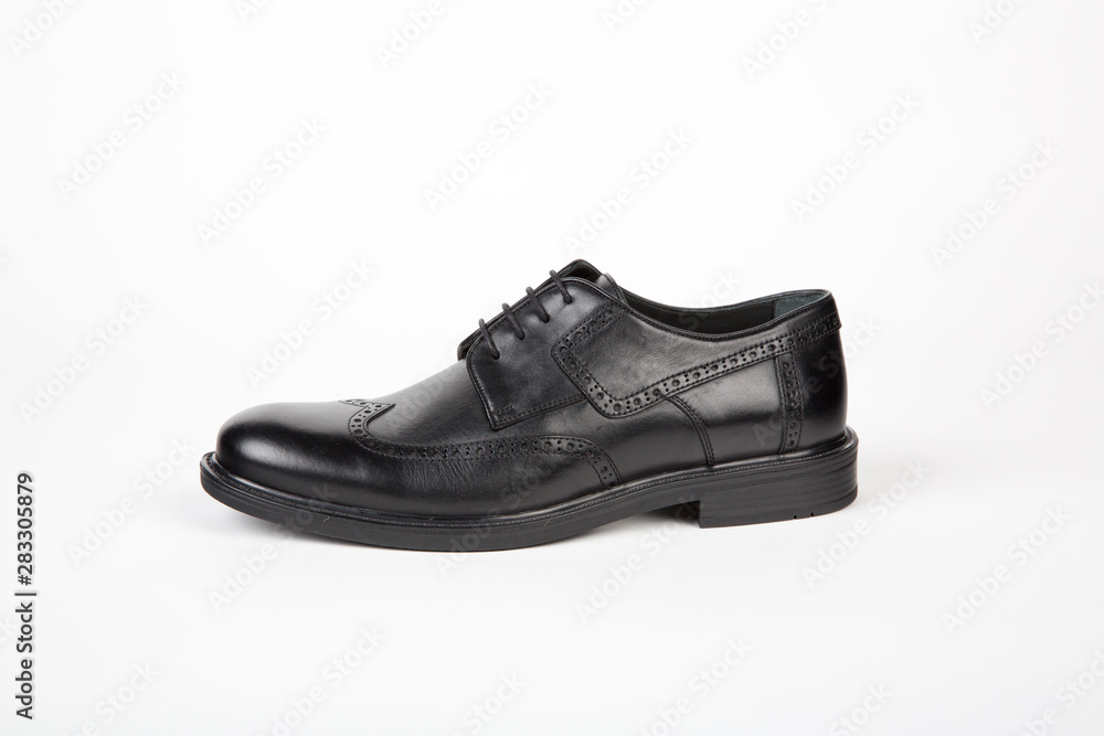 Mens shoes on white background 