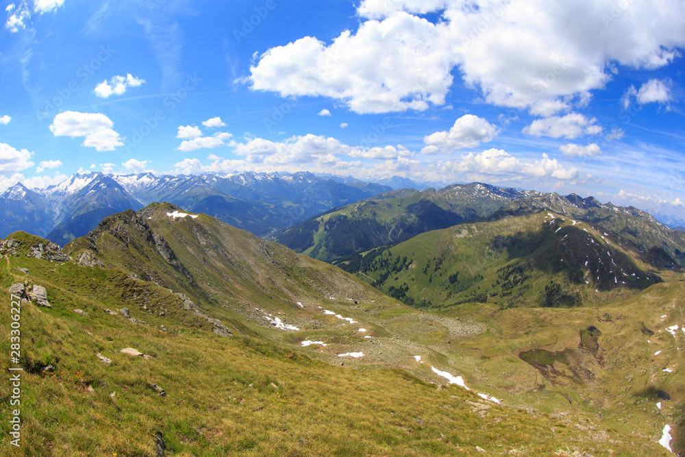Mountains at Koenigsleiten, Austria, Zillertal Mountains at Koenigsleiten, Austria, Zillertal