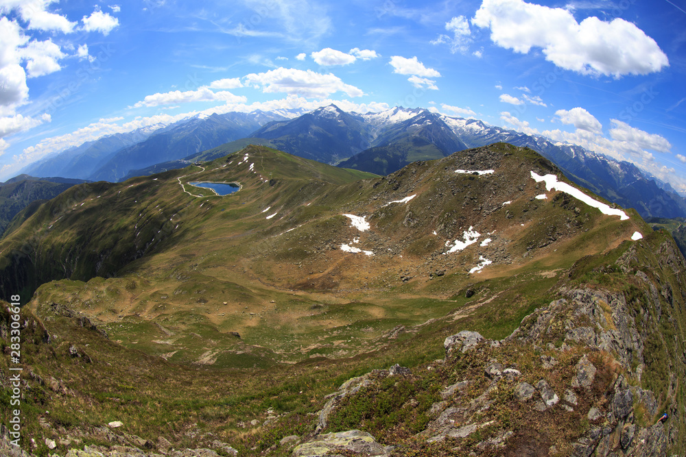 Mountains at Koenigsleiten, Austria, Zillertal Mountains at Koenigsleiten, Austria, Zillertal