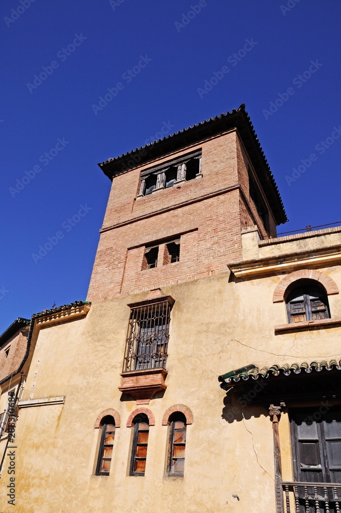 Fototapeta premium View of the House of the Moorish King (Casa del Rey Moro), Ronda, Andalusia, Spain.