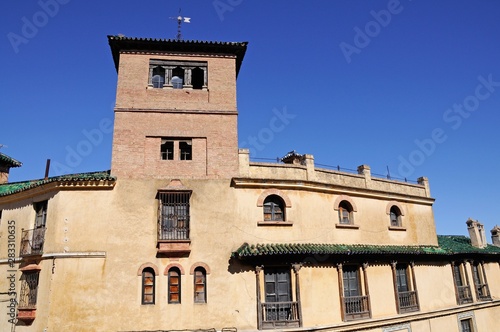 View of the House of the Moorish King (Casa del Rey Moro), Ronda, Andalusia, Spain.