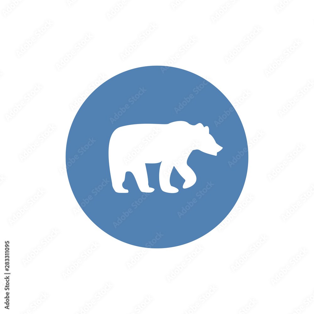 bear icon vector. bear vector graphic illustration bear icon vector. bear vector graphic illustration