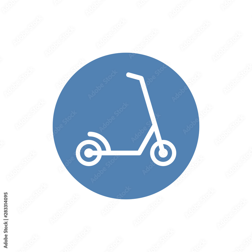 Vector scooter icon design on white background Vector scooter icon design on white background