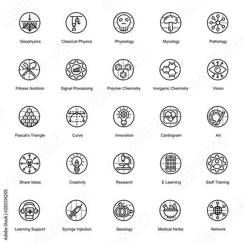 Concept symbol icons design in thin line  photo