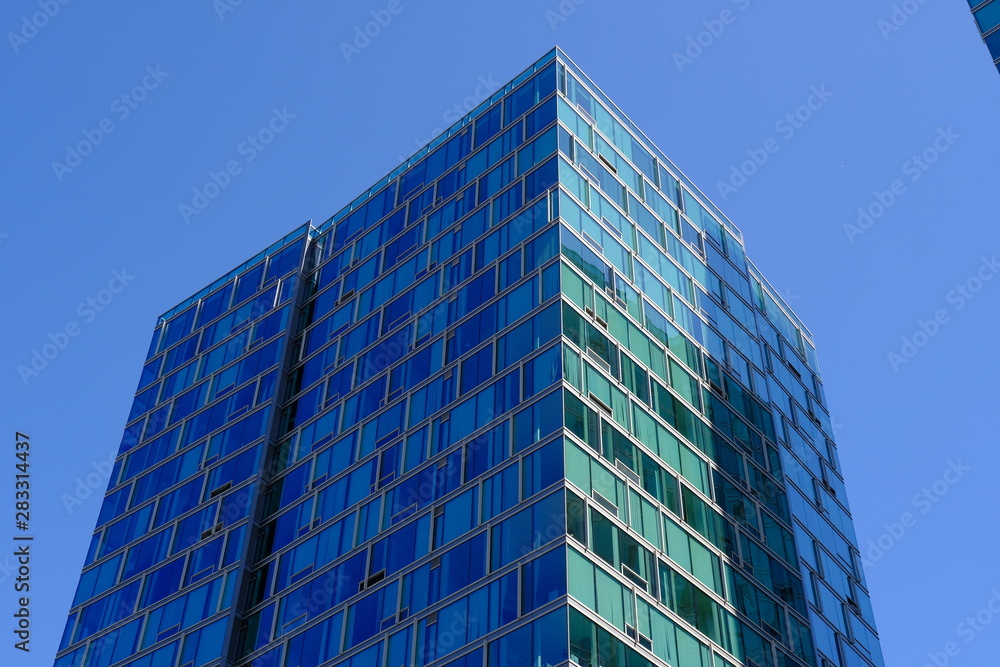 Elements and details of the facade of buildings in Los Angeles Elements and details of the facade of buildings in Los Angeles