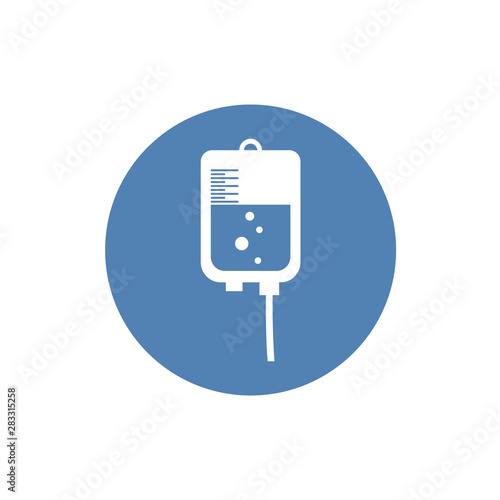 Medical dropper bottle vector icon. filled flat sign for mobile concept and web design. Infusion drip glyph icon. Blood transfusion symbol, logo illustration.