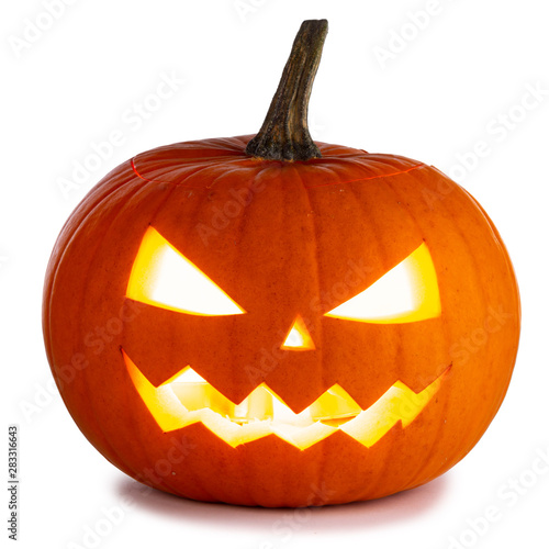 Halloween Pumpkin on white