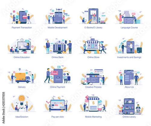 Business Flat Illustrations Pack 