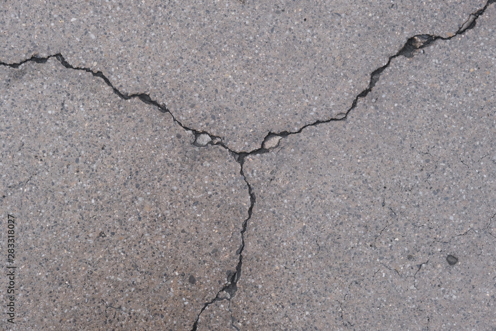 Obraz premium Crack in Concrete on Las Vegas Street