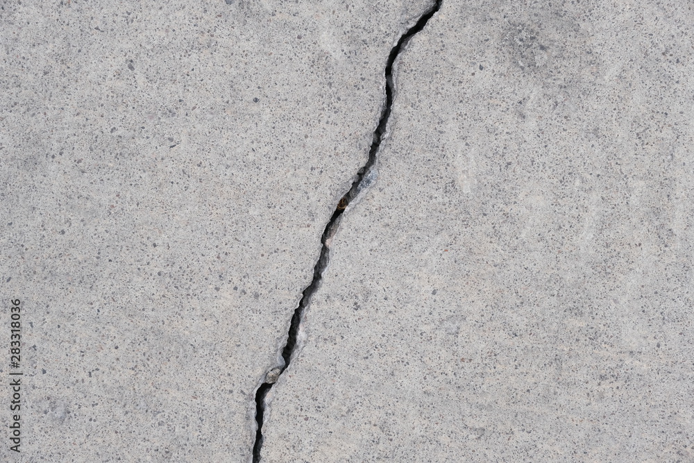 Crack in Concrete on Las Vegas Street Crack in Concrete on Las Vegas Street