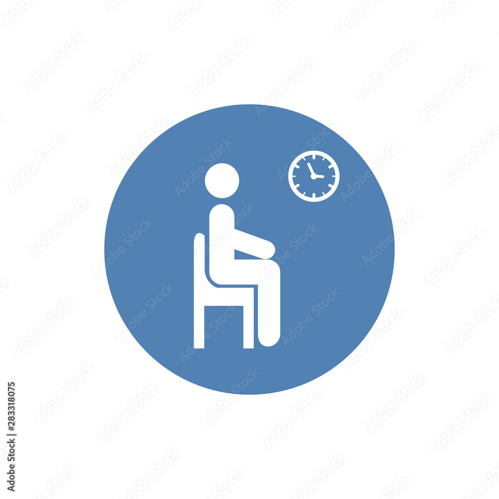 Waiting room icon. symbol for your web site design. Vector illustration, EPS10. Waiting room icon. symbol for your web site design. Vector illustration, EPS10.