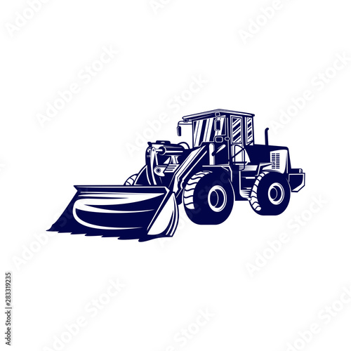 Heavy equipment Logo design Vector. Heavy equipment Logo template. Illustration