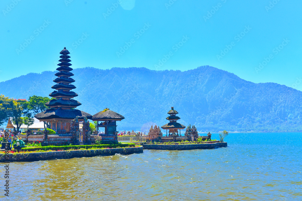 Pura Ulun Danu temple on a lake Beratan. Bali,Indonesia Pura Ulun Danu temple on a lake Beratan. Bali,Indonesia