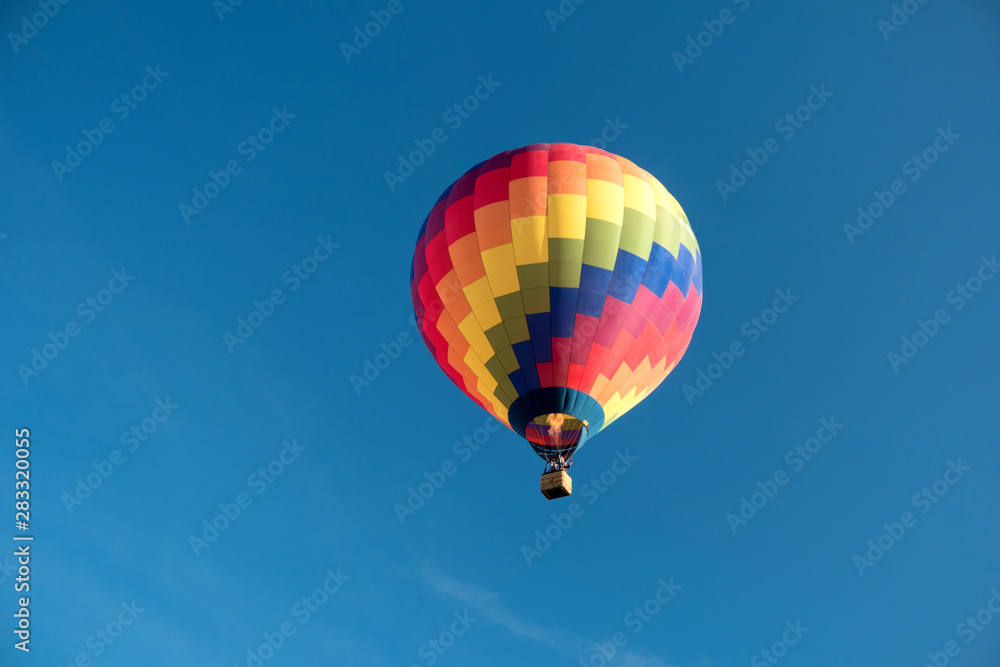 Detail of a starting colorful hot air balloon Detail of a starting colorful hot air balloon