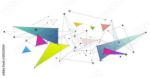 sfondo, connessioni, linee, punti, internet, design