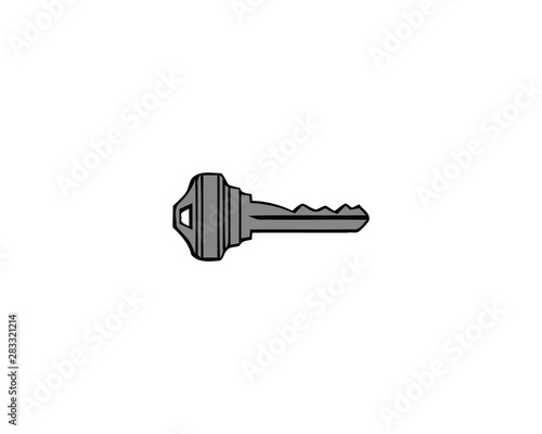 Key vector icon. Open house key icon. Key from the lock icon. Key icon - information protection symbol