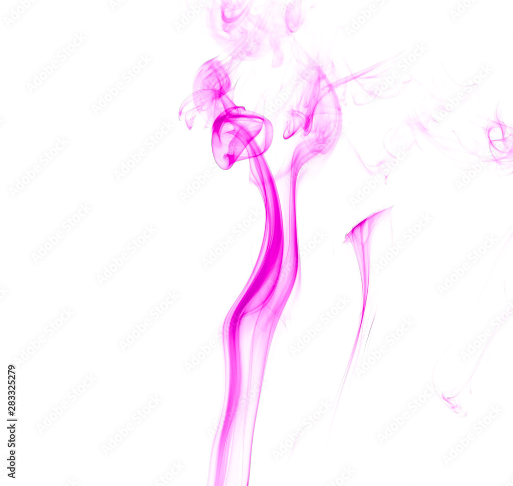 Purple smoke on white background Purple smoke on white background