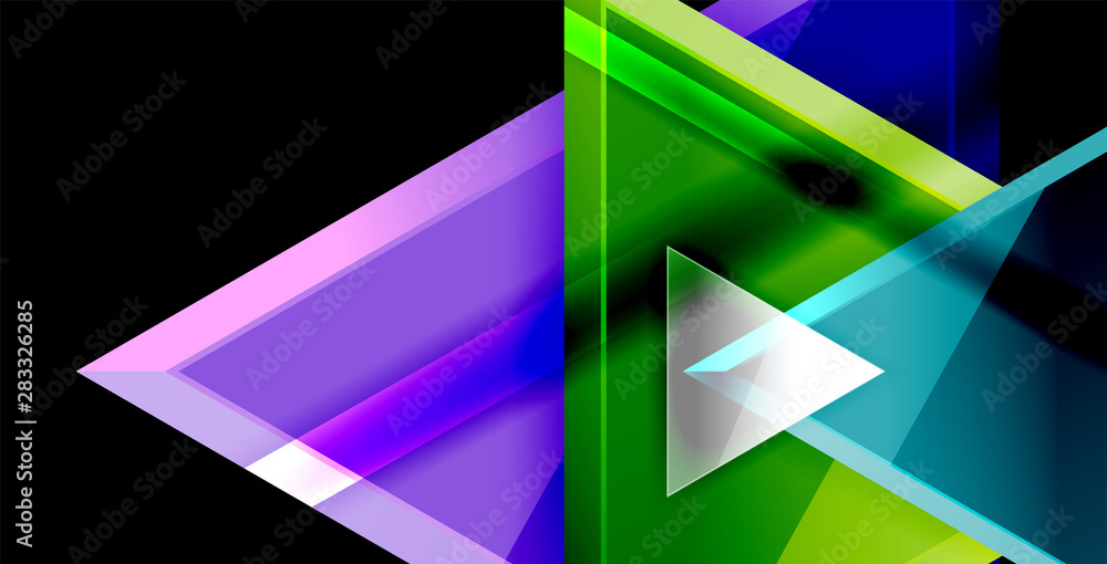 Dynamic triangle composition abstract background Dynamic triangle composition abstract background