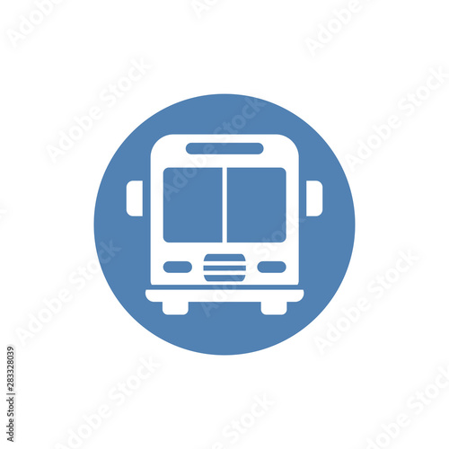 Bus icon symbol vector. on white background Free Download Bus icon symbol vector. on white background - GFXLoad