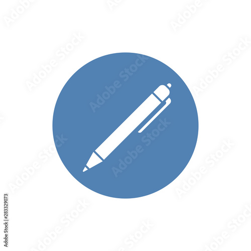 Pen icon, isolated. Stock vector illustration flat design style. EPS10.