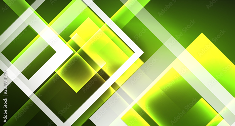 Shiny neon design square shape abstract background. Retro vector abstract design banner template Shiny neon design square shape abstract background. Retro vector abstract design banner template
