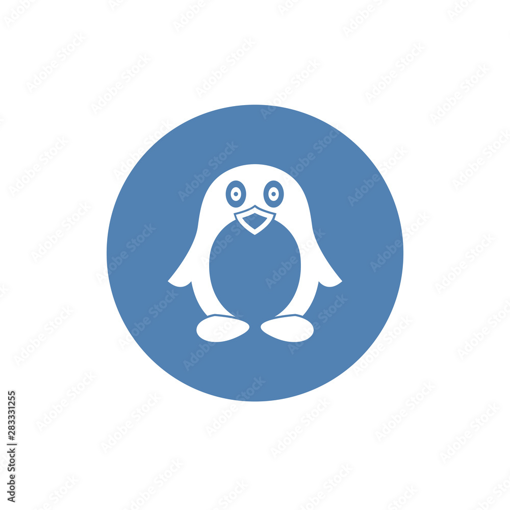Penguin icon vector, filled flat sign, solid pictogram isolated on white. Symbol, logo illustration Penguin icon vector, filled flat sign, solid pictogram isolated on white. Symbol, logo illustration
