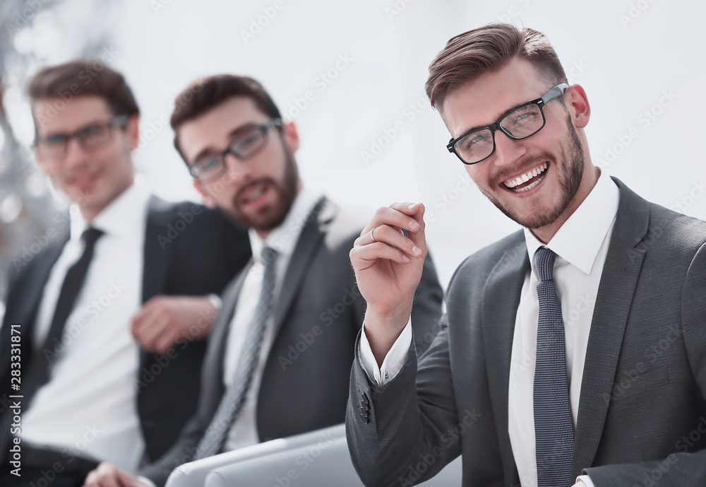 close up.a group of successful business people close up.a group of successful business people