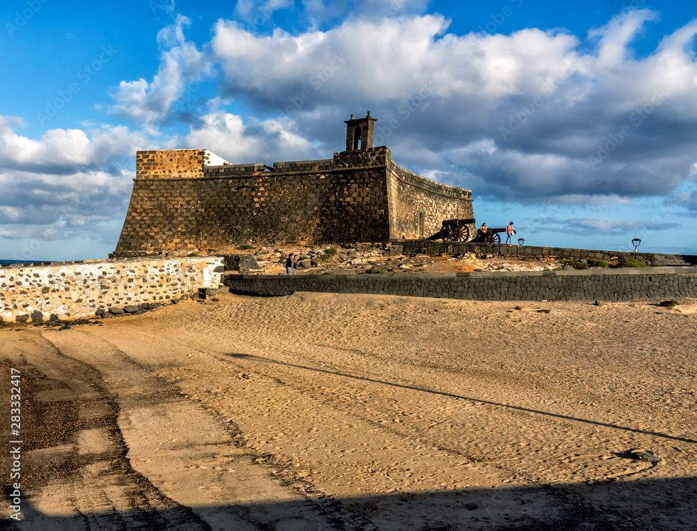 Castillo de San Gabriel en Arrecife. Lanzarote. Islas Canarias. España. Europa.