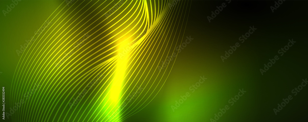 Shiny neon vector wave line abstract background, motion concept Shiny neon vector wave line abstract background, motion concept