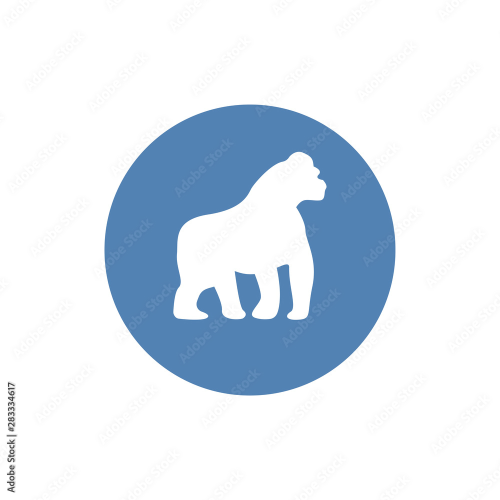 Fototapeta premium Gorilla silhouette. Gorilla icon. Trendy modern vector symbol for web site design or mobile app.