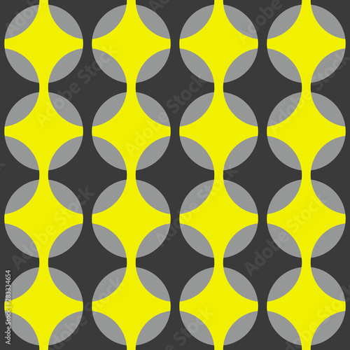 geometric pattern of  braided circles. seamless vector background.