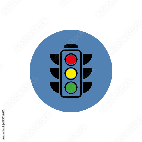 Traffic light icon. Trendy modern vector symbol for web site design or mobile app.