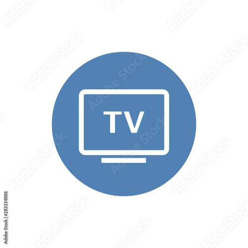 TV icon isolated on white background. EPS 10