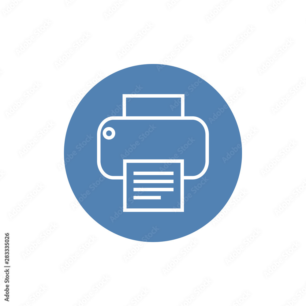 Printer icon,vector illustration. Flat design style. vector Printer icon isolated on White background, Eps10. Printer icon,vector illustration. Flat design style. vector Printer icon isolated on White background, Eps10.