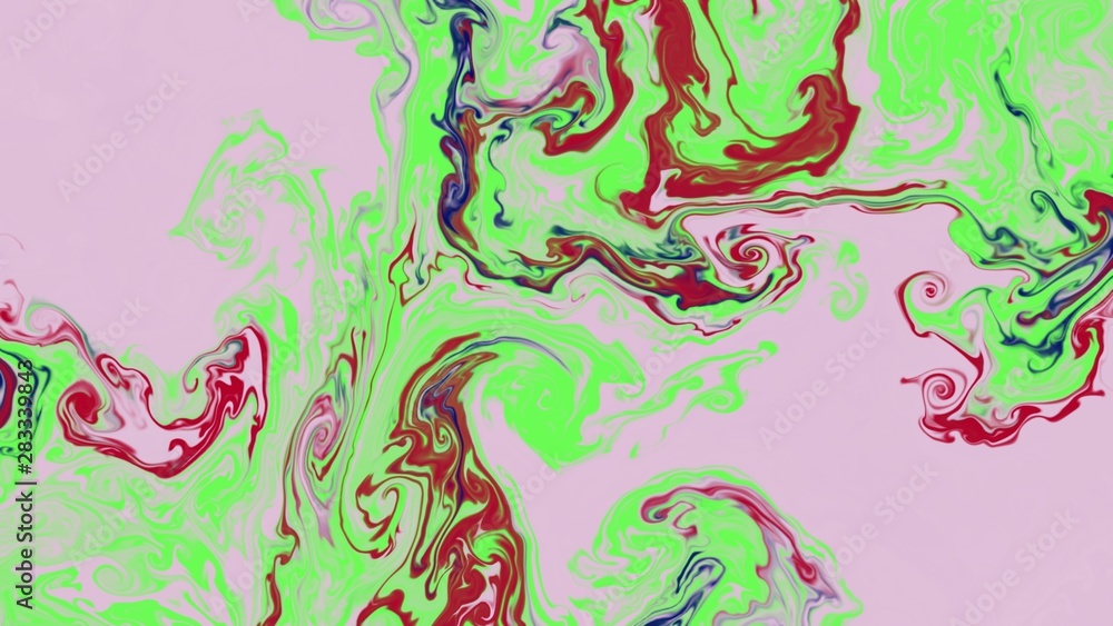 Abstraction painted in oil. Colorful texture background. Multicolored wallpaper graphic design. Pattern for creating artworks and prints. Crazy bright colors style. Digital watercolor effect.